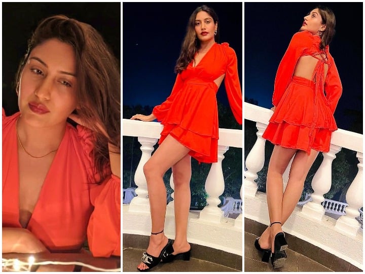 Tv Aktris Surbhi Chandna Foto Instagram Terbaru Dalam Gaun Pendek Merah Membuat Buzz di Media Sosial