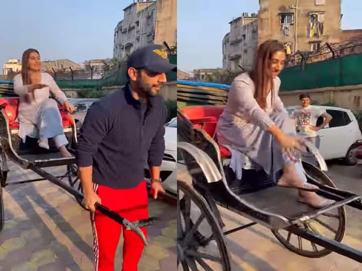 Rahul Vaidya Disha Parmar Video: दिशा को कोलकाता की रिक्शा पर बैठाकर घुमाते दिखे राहुल, एक्ट्रेस का हुआ बुरा हाल!