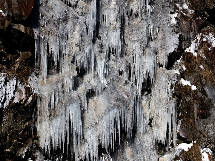 Drang  Frozen Waterfall: அதிசயமே அசந்து போகும்.. அந்தரத்தில் உறைந்து நிற்கும் நீர்வீழ்ச்சிகள்... இது காஷ்மீர் ஜில்.!!