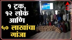 Pune : पुणे-सोलापूर महामार्गावर 50 लाखांचा गांजा जप्त : ABP Majha