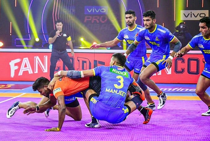 U Mumba vs Tamil Thalaivas tied 30-30 in Pro Kabaddi League Season 8 U Mumba vs Tamil Thalaivas tied 30-30 in Pro Kabaddi League Season 8