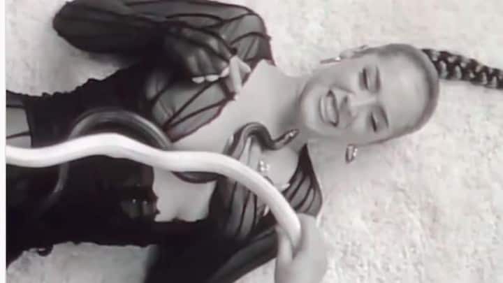 Snake bites international singer Maeta on face- Watch Viral Video Watch Video: పాముతో పాటేసుకుంది.. దానికి తిక్కరేగి కాటేసింది.. ప్రముఖ సింగర్‌కు చేదు అనుభవం