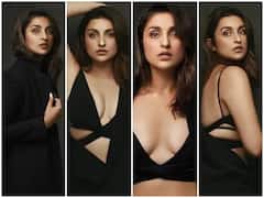 Parineeti Chopra Photos: પરિણીતી ચોપડાએ બ્લેક ડ્રેસમાં મચાવ્યો તહેલકો, તસવીરો જોઇને ફેન્સ પણ રહી ગયા દંગ...........