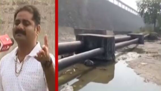 રાજકોટઃ આજી નદી પાસે પાણીની લાઈનમાં ભંગાણ સર્જાતા પાણીનો વેડફાટ, જુઓ ગુજરાતી ન્યૂઝ