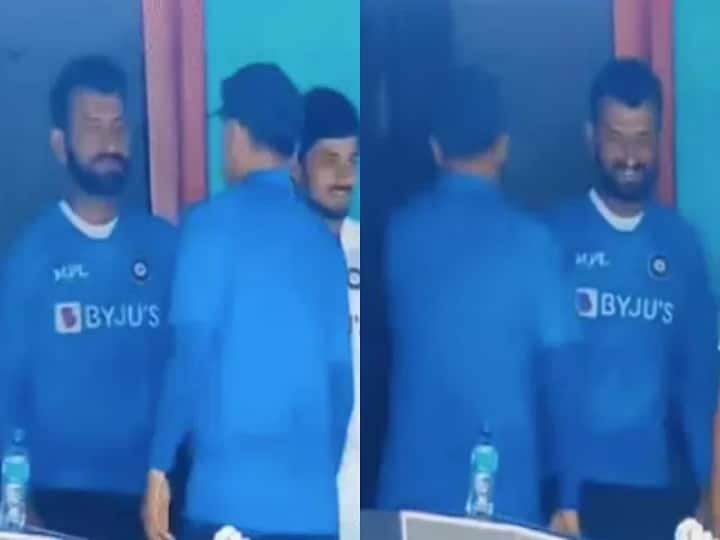 IND vs SA: Rahul Dravid Gives Cheteshwar Pujara A Pat On The Back After His First Ball Duck In Centurion Test - watch video IND vs SA: Watch video: முட்டை எடுத்த புஜாராவை தட்டிக்கொடுத்த டிராவிட்: இந்திய அணி கண்ட புதுமை கோச்!