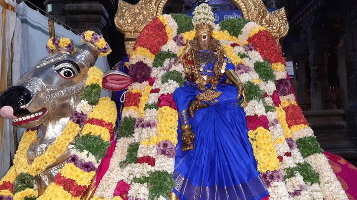 அம்மன் சிலை புறப்படும் காட்சி