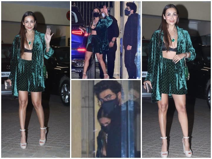 Arjun Kapoor Malaika Arora At Party: बॉलीवुड स्टार मलाइका अरोड़ा (Malaika Arora) और अर्जुन कपूर (Arjun Kapoor) हाल ही में करिश्मा कपूर (Karisma Kapoor) के घर हुई क्रिसमस पार्टी में शिरकत करने के लिए पहुंचे. इस दौरान इनकी कुछ बेहद शानदार तस्वीरें हम आपके लिए लेकर आए हैं जिन्हें आप आगे की स्लाइड्स में देख सकते हैं.