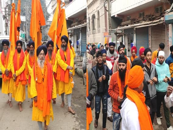 355th Prakash Parv: प्रभात फेरी के साथ प्रकाश पर्व की हुई शुरुआत, पंच प्यारे ने किया नगर कीर्तन, देखें तस्वीर 355th Prakash Parv: प्रभात फेरी के साथ प्रकाश पर्व की हुई शुरुआत, पंच प्यारे ने किया नगर कीर्तन, देखें तस्वीर