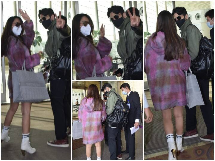 Kiara Advani And Siddharth Malhotra Jets Off For New Year Celebration: बॉलीवुड स्टार कियारा आडवाणी (Kiara Advani) और सिद्धार्थ मल्होत्रा Siddharth Malhotra न्यू ईयर सेलिब्रेशन (New Year 2022) के लिए रवाना हो गए हैं इस दौरान इनकी एयरपोर्ट लुक की कुछ बेहद प्यारी तस्वीरें सामने आई हैं जिन्हें आप आगे की स्लाइ़ड्स में देख सकते हैं.