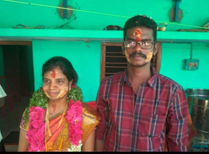 Young woman commits suicide by hanging in Trichy வரதட்சணை கொடுமையால் திருமணமான 8 மாதங்களில் இளம் பெண் தூக்கிட்டு தற்கொலை