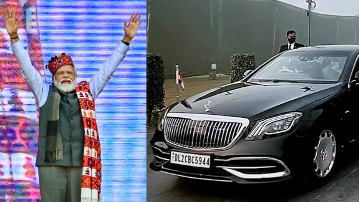 PM Modi gets new Rs 12-Crore Mercedes-Maybach S650 Guard Modi New Car : మోడీ కాన్వాయ్‌లో కొత్త  బెంజ్  కారు.. ఖరీదు రూ. 12 కోట్లపైనే..!  దీని స్పెషాలిటీస్ తెలుసా ?