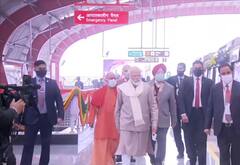 IN PICS: PM Modi Inaugurates 'State Of The Art' Kanpur Metro, Takes Ride With CM Yogi