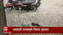 Rain Update : राजातल्या अनेक भागात अवकाळी पाऊस, पावसांमुळे पिकाचं नुकसान : ABP Majha
