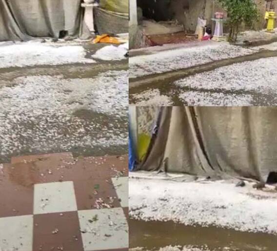 महाराष्ट्रात अनेक ठिकाणी गारपीट