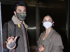 IN PICS | Ranbir Kapoor-Alia Bhatt Spotted At Airport As They Leave For New Year Vacation