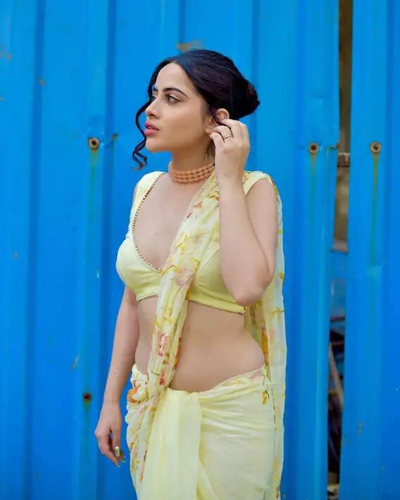 સાડી બ્લાઉઝ પહેરીને ઉર્ફી જાવેદના આ અંદાજ પર દરેકનો શ્વાસ થંભી ગયો હતો.