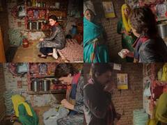 UP Election 2022: चूड़ी जुड़ाई करने वाली महिला के घर पहुंचीं Priyanka Gandhi, चाय पी और पूछा उनका हाल