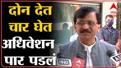 Sanjay Raut : टोले देत, टोले घेत, दोन देत, चार घेत; उत्तम प्रकरे अधिवेशन पार पाडलं : संजय राऊत