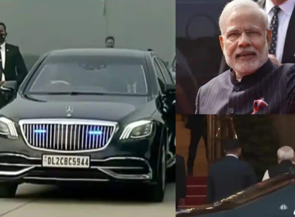 PM Modi New Car Mercedes Maybach S650 know about features and price PM Modi ની નવી કાર પર TNT વિસ્ફોટની પણ નથી થતી અસર, કિંમત છે 12 કરોડ, જાણો ફીચર્સ