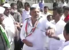 Watch | Irked Karnataka Cong President DK Shivakumar Snaps At A Person Taking Selfie With Him