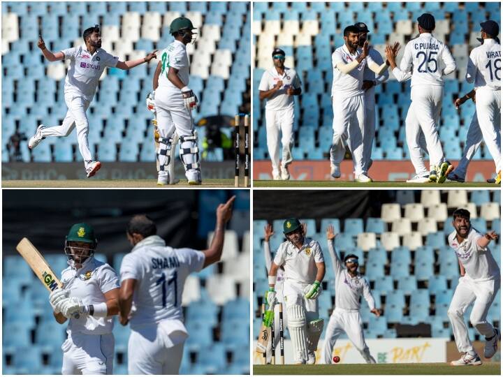 India vs South Africa 1st Test: Centurion के Super Sport Park में खेले जा रहे पहले टेस्ट में टीम इंडिया की जीत लगभग पक्की हो गई है. भारत से मिले 305 रनों के लक्ष्य के जवाब में दक्षिण अफ्रीका ने चौथे दिन का खेल खत्म होने तक 94 रनों पर चार विकेट गंवा दिए. वो अब लक्ष्य से 211 रन दूर है. स्टम्प्स के समय दक्षिण अफ्रीका के कप्तान डीन एल्गर (Dean Elgar) 52 रनों पर नाबाद लौटे.