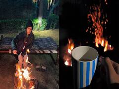 Navya Nanda Photo: घर के गार्डन में चारपाई पर बैठ चाय की चुस्की लेती दिखीं नव्या नंदा, फैमिली संग शेयर की तस्वीरें