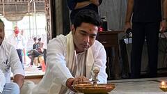 Abhishek at Goa: 'ধর্মের সঙ্গে কখনও রাজনীতিকে মিলিয়ে ফেলতে নেই', গোয়ায় রুদ্রেশ্বর মন্দিরে পুজো দিয়ে অভিষেক | Bangla News