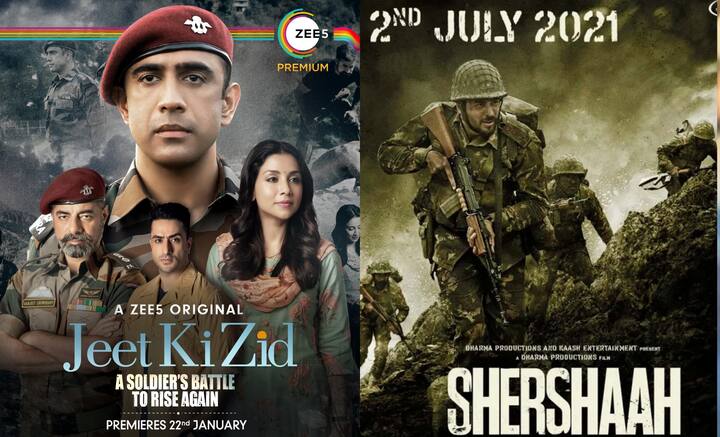 Top 5 Patriotic and Militray Film Shershaah  Sardar udham  Mumbai diaries 26/11 Lahore confidential Jeet ki zid Top 5 Patriotic and Militray Films : बॉलीवुड की 5 बड़ी फिल्में जिन्होंने इतिहास के पन्नो को बड़े पर्दे पर उतारा