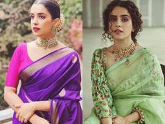 Sanya Malhotra Saree Look: सान्या मल्होत्रा का साड़ियों से अनोखा प्यार, फिल्म के सेट से चुरा कर दोस्त की शादी में पहनी साड़ी !