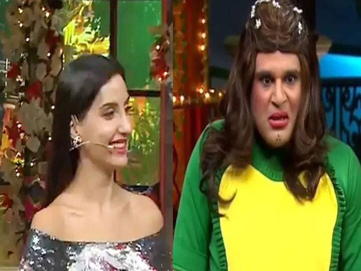 The Kapil Sharma Show Promo Krushna Abhishek breaks down for not being able to flirt with Nora Fatehi The Kapil Sharma Show: सपना का रोल निभाकर टूटा Krushna Abhishek का सपना, चाहकर भी नहीं कर पाए Nora Fatehi से फ्लर्ट!