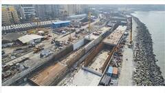 Mumbai Coastal Road Project : मुंबई किनारी रस्ता प्रकल्पातील बोगद्याचा दोन किलोमीटर टप्पा पूर्ण