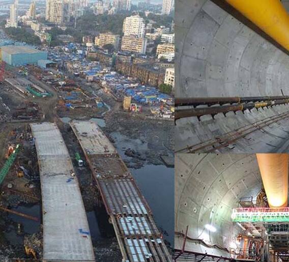 मुंबई किनारी रस्ता प्रकल्पातील बोगद्याचा दोन किलोमीटर टप्पा पूर्ण