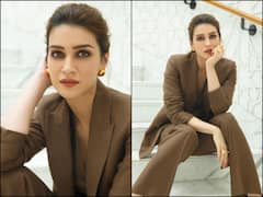 PICS | Kriti Sanon Oozes Major ‘Boss Lady’ Vibes In A Brown Pantsuit