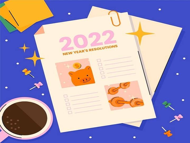 New Year Resolutions 2022: साल 2021 आज अलविदा ले रहा है और साल 2022 का आगाज (Welcome 2022) हो रहा है. साल 2021 की कई खट्टी-मिट्ठी यादें अपने दिल में समेटे हुए लोग साल 2022 का वेलकम (Happy New Year 2022) करेंगे. कहते हैं कि नया साल नई उम्मीदों का साल होता है. दुनियाभर में लोग बेहद उत्साह के साथ नये साल का स्वागत करने को तैयार है. हर साल लोग नव वर्ष (New Year 2022) शुरू होने से पहले कुछ नये रेजोल्यूशन (New Year Resolutions) लेते हैं. उन रेजोल्यूशन का मकसद होता है कि आप नये साल को किस तरह से बेहतर बना सकते हैं. यह आपको नई ऊर्जा और शक्ति देने में मदद करता हैं. तो चलिए हम आपको कुछ रेजोल्यूशन (New Year Resolution Ideas) के बारे में बताने वाले हैं जिन्हें अपनाकर आप आने वाली जिंदगी को बेहतर बना सकते हैं. (PC: Freepik)
