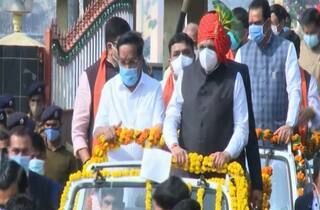 Rajkot : મુખ્યમંત્રી ભૂપેન્દ્ર પટેલનો રોડ શો શરૂ, વિજય રૂપાણીની ગેરહાજરી