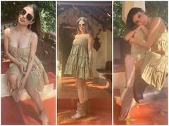 Mouni Roy Photo: डीप नेक फ्रॉक पहन मौनी रॉय ने बढ़ाई सर्दी में गर्मी, दिलकश अदाएं देख फैंस हुए मदहोश