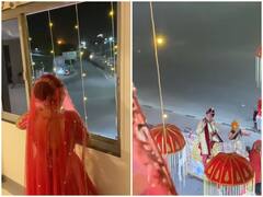 Watch: अपनी बारात को देखकर खुशी से झूमी दुल्हन तो घोड़ी पर बैठे दूल्हे के डांस ने जीता सबका दिल