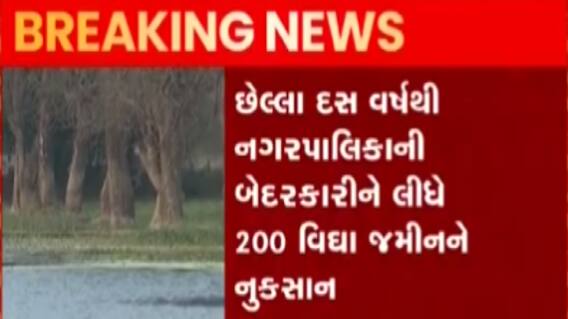 અમદાવાદઃ બાવળા નપાની બેદરકારીને કારણે ખેડૂતો પરેશાન, ગટરનું પાણી ફરી વળ્યું ખેતરમાં