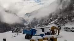 Weather Update | Beautiful Visuals of Chamoli, Gangotri Dham & Auli covered in white sheet of snow