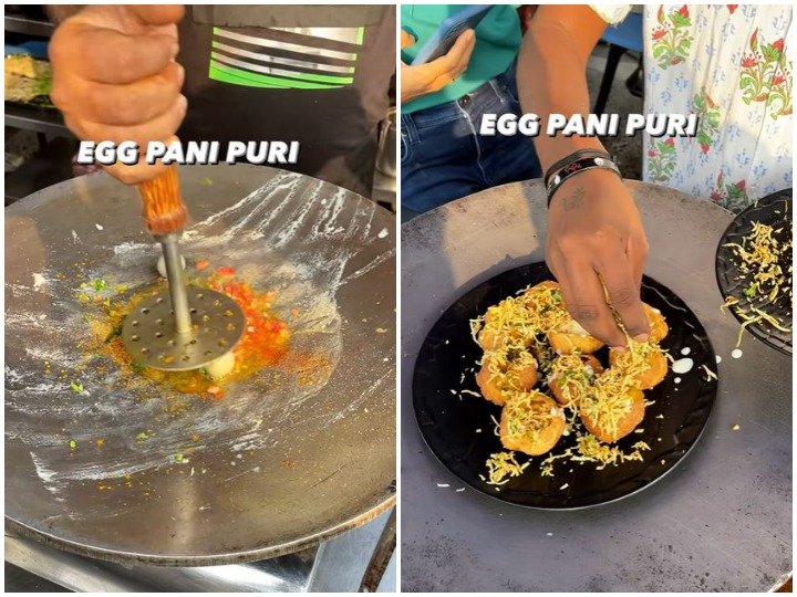 After Fire Panipuri Egg Pani Puri Comes On Social Media Users Not Happy |  Watch: फायर पानी पुरी के बाद Egg Pani Puri ने सोशल मीडिया पर लगाई आग, कैसा  है इसका