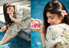 Sai Pallavi Photos: बालों में फूल लगाए स्विमिंग पूल के किनारे एक्ट्रेस साई पल्लवी ने दिखाई अपनी अदाएं