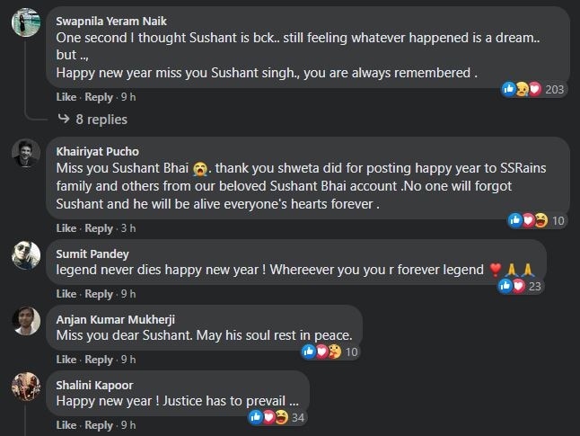 Sushant Singh Rajput’s Sister Shweta Extend New Year Wishes On Late Actor’s Behalf