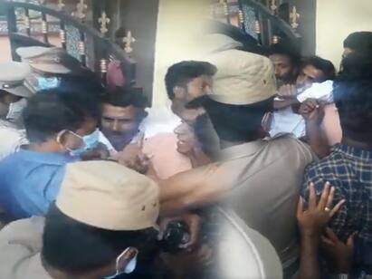 RSS blocked police what is happening in Coimbatore காவல்துறையை அனுமதிக்காத ஆர்எஸ்எஸ்.... என்ன நடக்கிறது கோவையில்...?