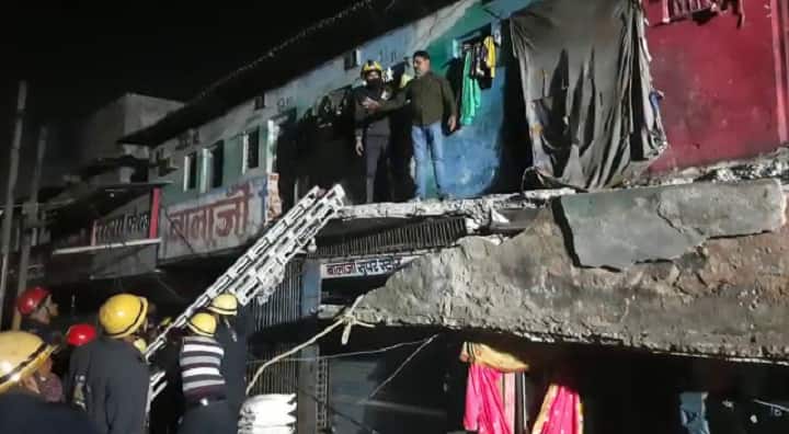 Surat : A gallery collapse in Pandesara , one dead and three injured Surat : મકાનની ગેલેરી ધરાશાયી થતાં એકનું મોત, 3 ઘાયલ