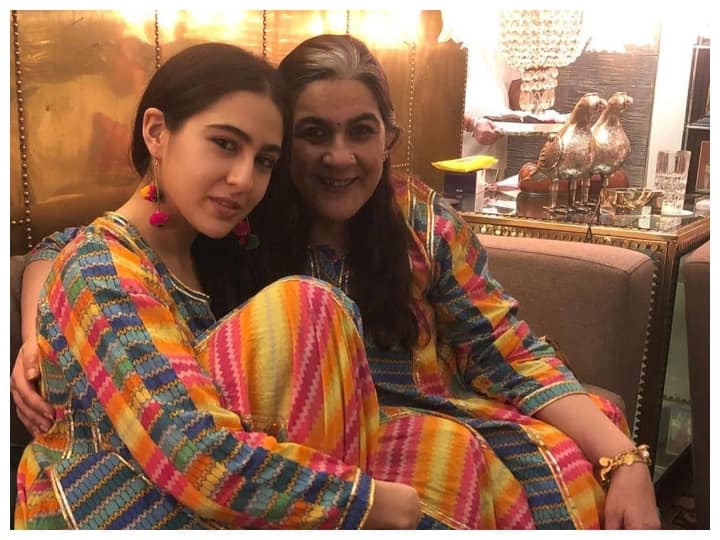 Amrita Singh On Sara ali khan And Stepmom Kareena Kapoor s Bonding says I Dressed My Kids For Saif Kareena Wedding Sara Ali Khan और सौतेली मां Kareena Kapoor की बॉन्डिंग पर Amrita Singh ने कहा, 'मैंने उनकी शादी के लिए बच्चों को खुद तैयार किया'