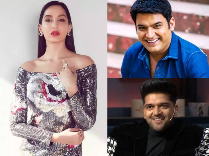 The Kapil Sharma Show Latest Episode Guru Randhawa Nora Fatehi Kiku Sharda Krushna Abhishek Kapil Comedy Video The Kapil Sharma Show: Nora Fatehi ने खोली कपिल शर्मा की पोल, कॉमेडियन बोले- बहू ही बन जाओ...