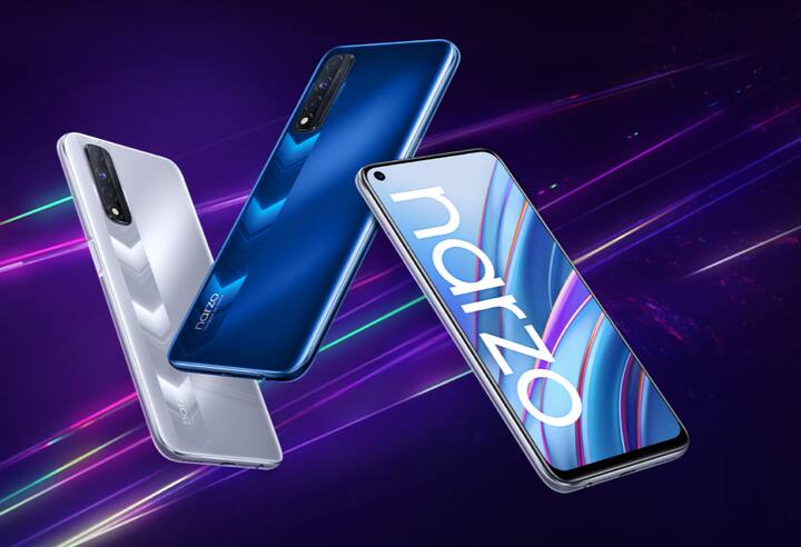 Realme Narzo 30: इसमें 6GB की रैम के साथ 64GB की इंटरनल मैमोरी दी गई है. इसमें 6.5 इंच की डिस्प्ले मिलेगी. इसमें ट्रिपल रियर कैमरा सेटअप दिया गया है. वहीं इसके फ्रंट में 16 मेगापिक्सल का कैमरा है. पावर बैकअप के लिए इसमें 5000mAH की बैटरी दी गई है. फ्लिपकार्ट पर इसकी कीमत 14,499 रुपये है.