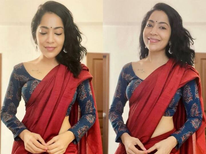 Watch Video: பாட்டின் மெட்டுக்கேற்றபடி புடவை கட்டும் விஜே ரம்யா.. வைரலாகும் வீடியோ..! vj ramya video goes viral on social media Watch Video: பாட்டின் மெட்டுக்கேற்றபடி புடவை கட்டும் விஜே ரம்யா.. வைரலாகும் வீடியோ..!