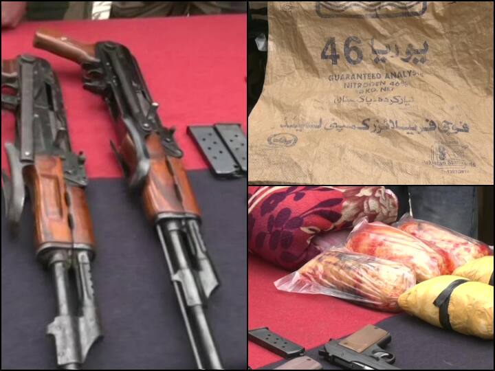 Weapons and narcotics linked to narco terrorism recovered From India Pakistan Border ANN India-Pakistan Border पर नारको टेररिज्म से जुड़े हथियार और ड्रग्स बरामद