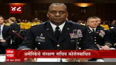 TOP 50 : महत्त्वाच्या 50 बातम्यांचा वेगवान आढावा : बातम्यांचं अर्धशतक : 03 जानेवारी 2022 : ABP Majha